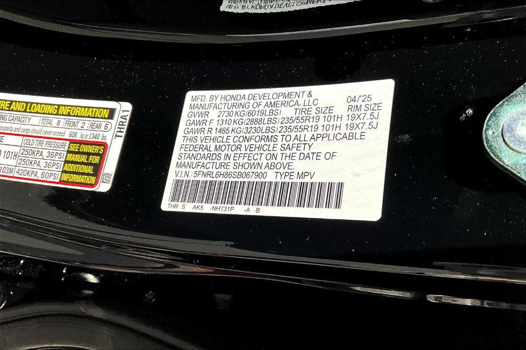new 2025 Honda Odyssey car, priced at $48,360