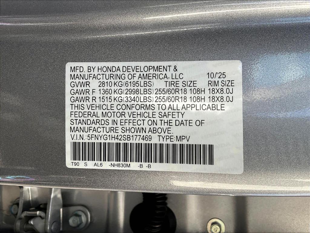 new 2025 Honda Pilot car, priced at $47,825