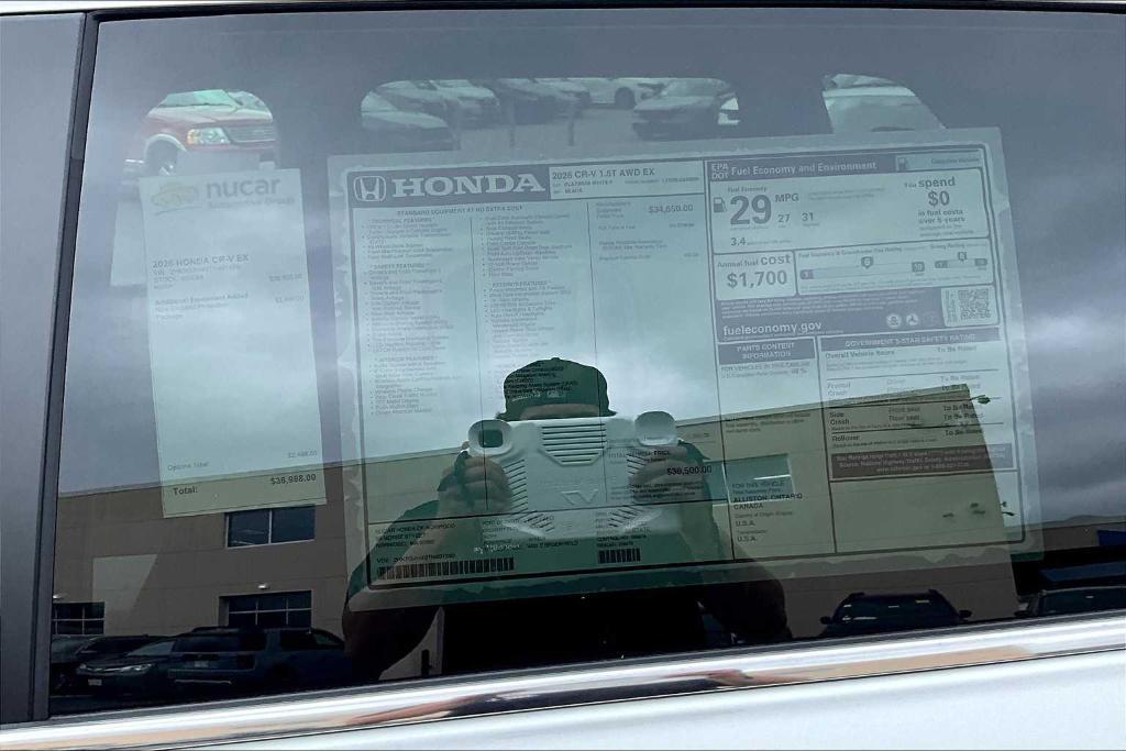 new 2026 Honda CR-V car, priced at $36,500