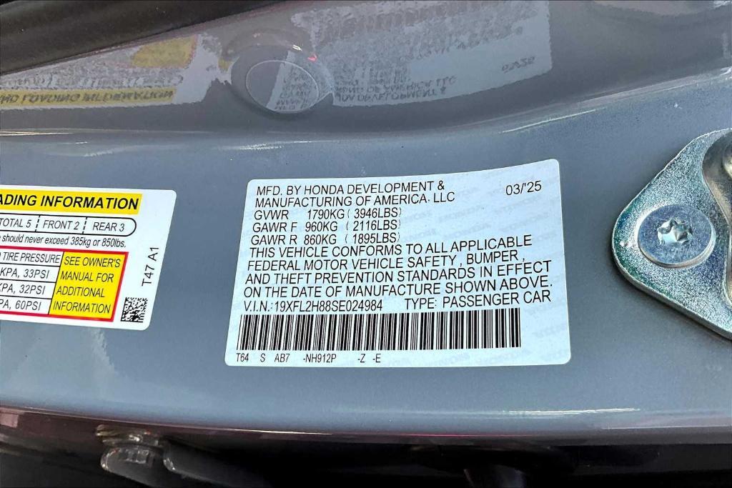 new 2025 Honda Civic car, priced at $29,055