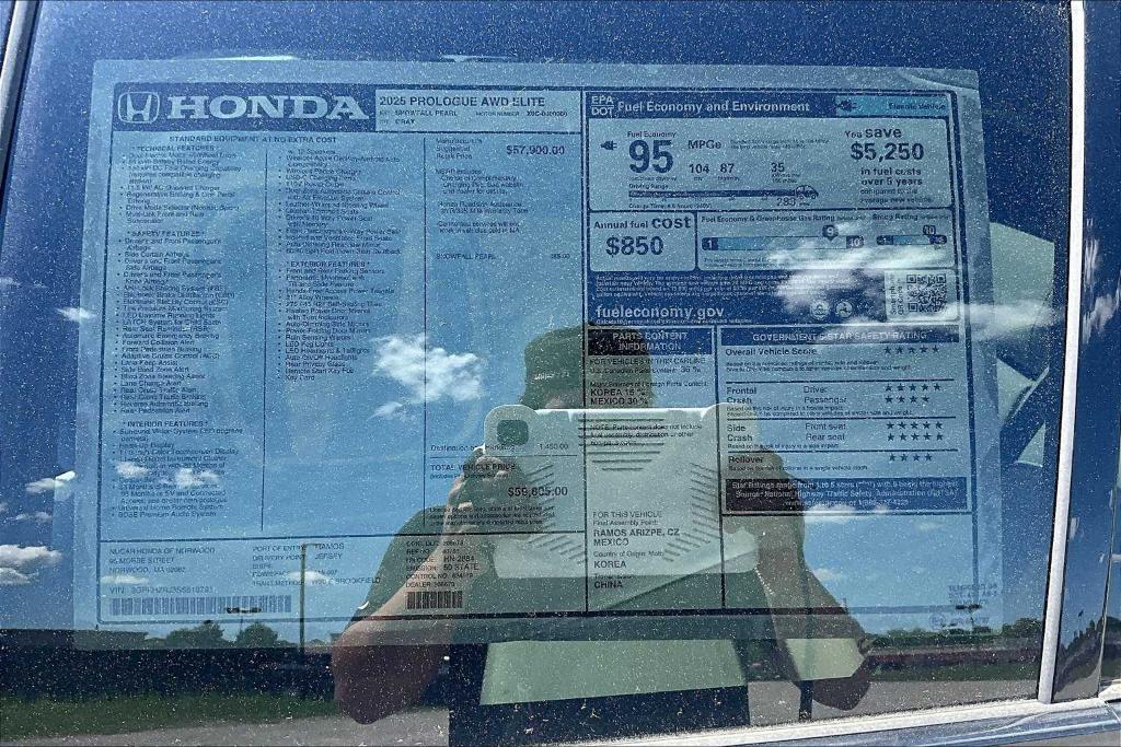 new 2025 Honda Prologue car, priced at $59,805