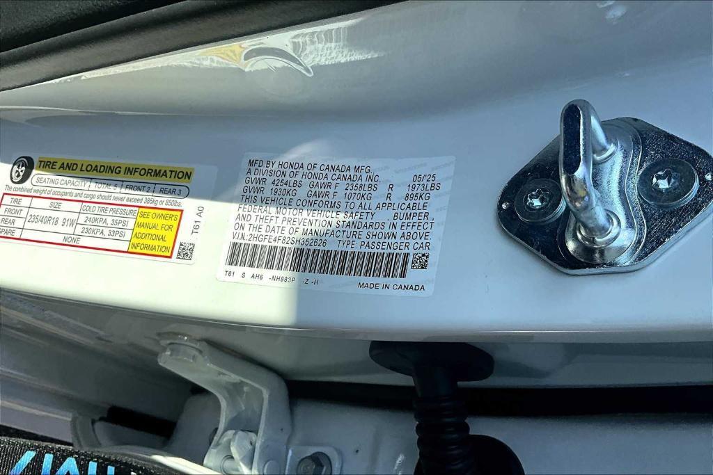 new 2025 Honda Civic Hybrid car, priced at $30,204