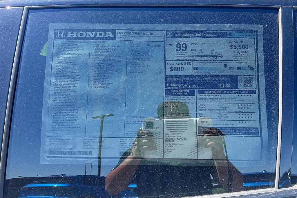 new 2025 Honda Prologue car, priced at $56,605