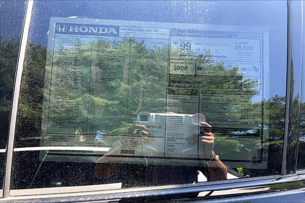new 2025 Honda Prologue car, priced at $52,366