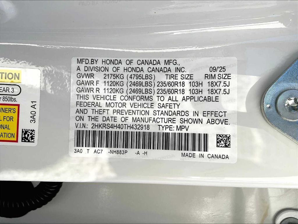 new 2026 Honda CR-V car, priced at $36,055
