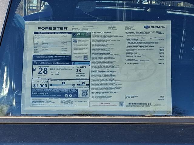 new 2025 Subaru Forester car, priced at $38,890