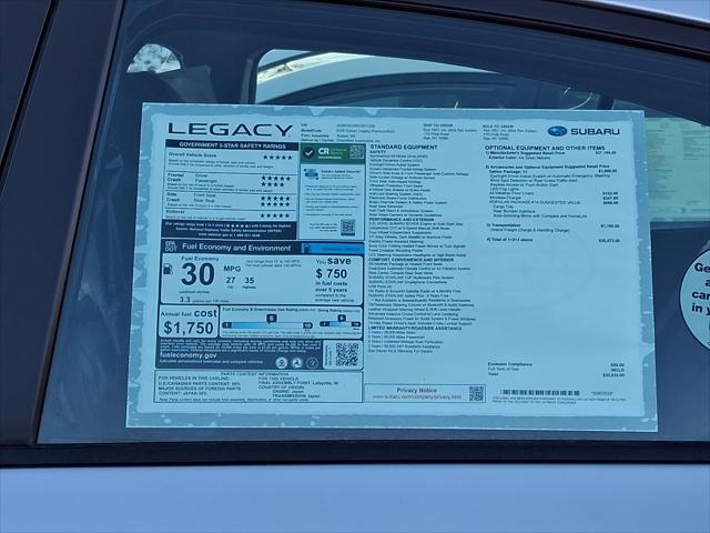 new 2025 Subaru Legacy car, priced at $30,632