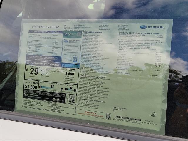 new 2025 Subaru Forester car, priced at $36,503