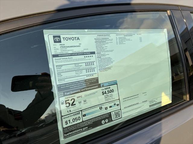 new 2024 Toyota Prius car, priced at $33,569