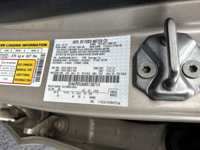 used 2019 Ford Fusion Energi car, priced at $13,500