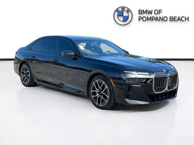 used 2024 BMW 750e car, priced at $73,500