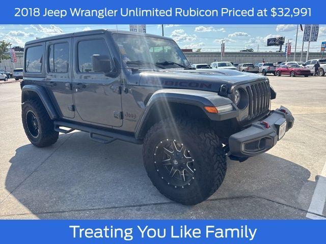 used 2018 Jeep Wrangler Unlimited car, priced at $32,991
