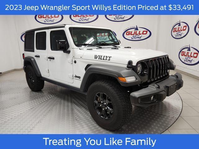 used 2023 Jeep Wrangler car, priced at $33,491