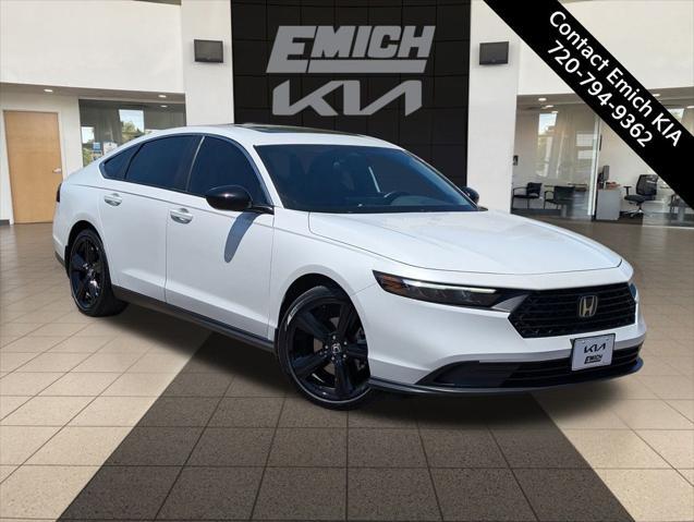 used 2023 Honda Accord Hybrid car, priced at $27,498