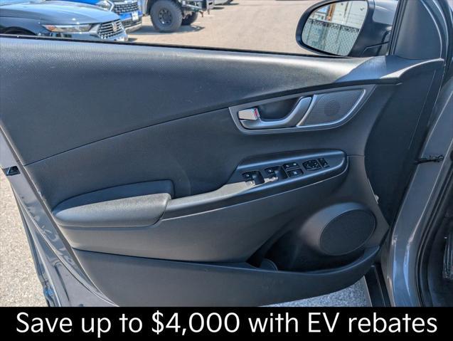 used 2020 Hyundai Kona EV car, priced at $17,999
