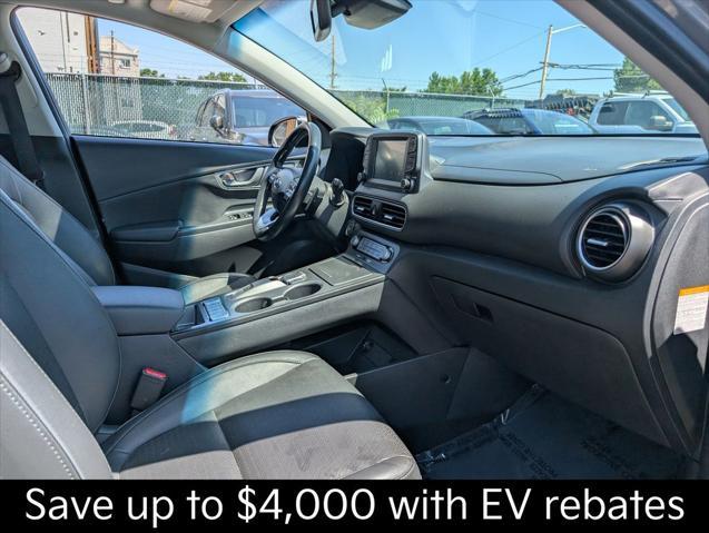 used 2020 Hyundai Kona EV car, priced at $17,999