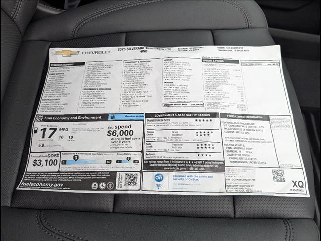 new 2025 Chevrolet Silverado 1500 car, priced at $65,940