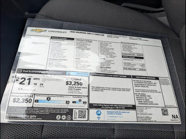 new 2026 Chevrolet Colorado car, priced at $35,595
