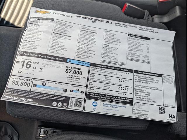 new 2025 Chevrolet Silverado 1500 car, priced at $52,680