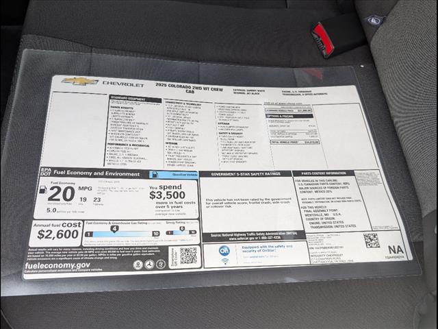 new 2025 Chevrolet Colorado car, priced at $31,820