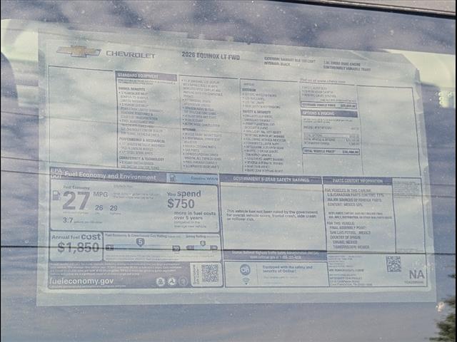 new 2026 Chevrolet Equinox car, priced at $30,490