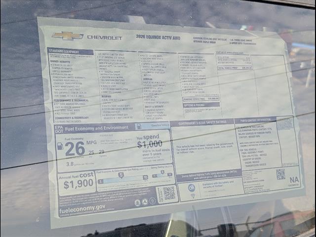 new 2026 Chevrolet Equinox car, priced at $34,645