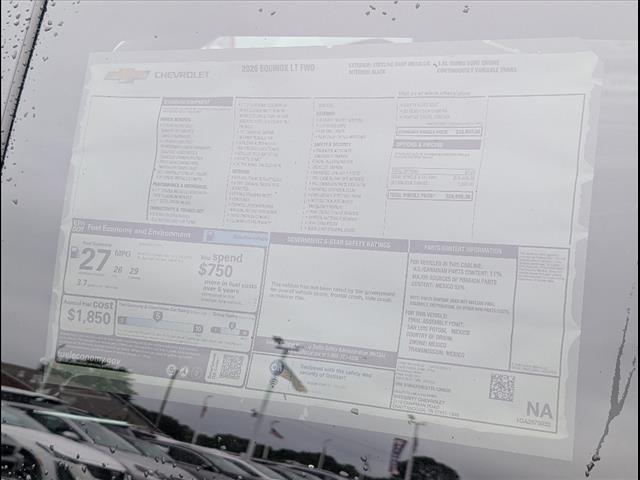 new 2026 Chevrolet Equinox car, priced at $29,995