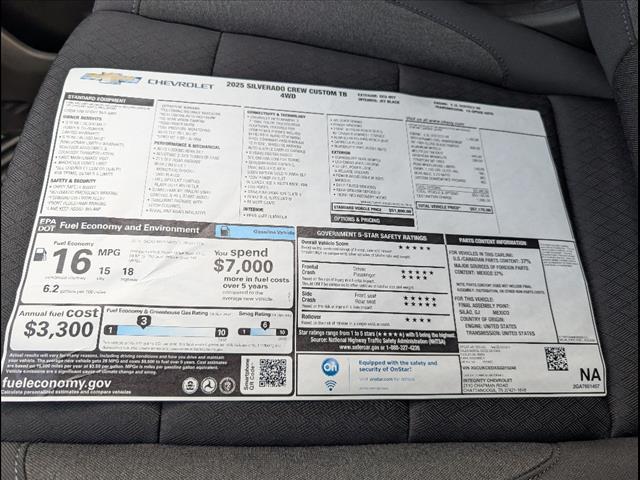 new 2025 Chevrolet Silverado 1500 car, priced at $49,475