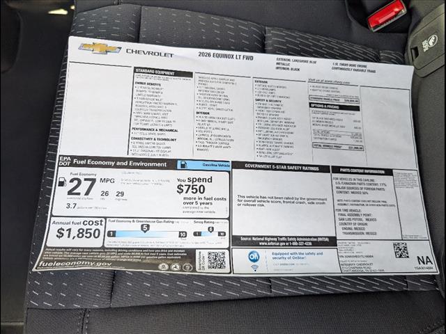 new 2026 Chevrolet Equinox car, priced at $29,613
