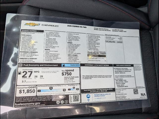 new 2026 Chevrolet Equinox car, priced at $33,413