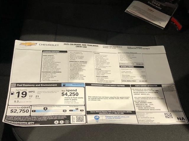 new 2025 Chevrolet Colorado car, priced at $39,444