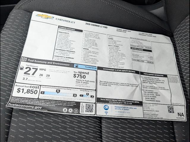 new 2026 Chevrolet Equinox car, priced at $28,245