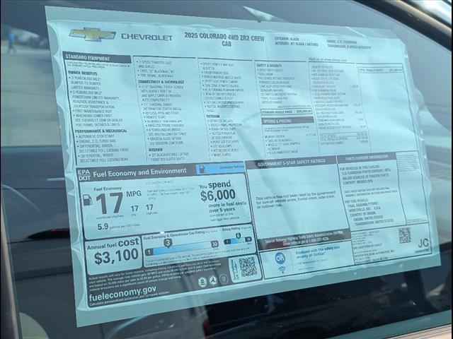 new 2025 Chevrolet Colorado car, priced at $57,860