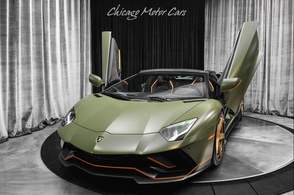 used 2022 Lamborghini Aventador SVJ car, priced at $899,800