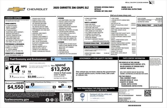 used 2025 Chevrolet Corvette car