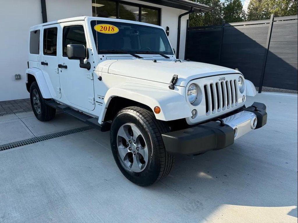 used 2018 Jeep Wrangler JK Unlimited car, priced at $18,999