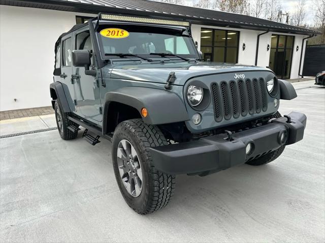 used 2015 Jeep Wrangler Unlimited car, priced at $18,450