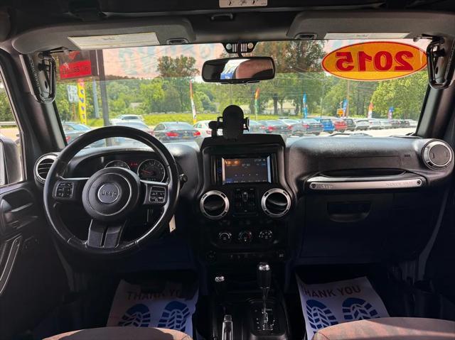 used 2015 Jeep Wrangler Unlimited car, priced at $15,999