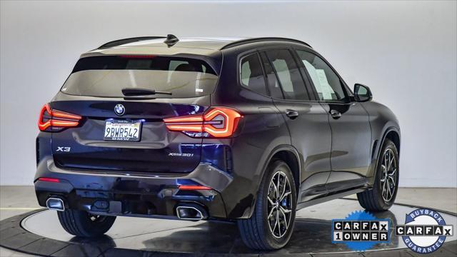 used 2022 BMW X3 car, priced at $37,599