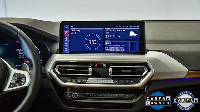 used 2022 BMW X3 car, priced at $37,599