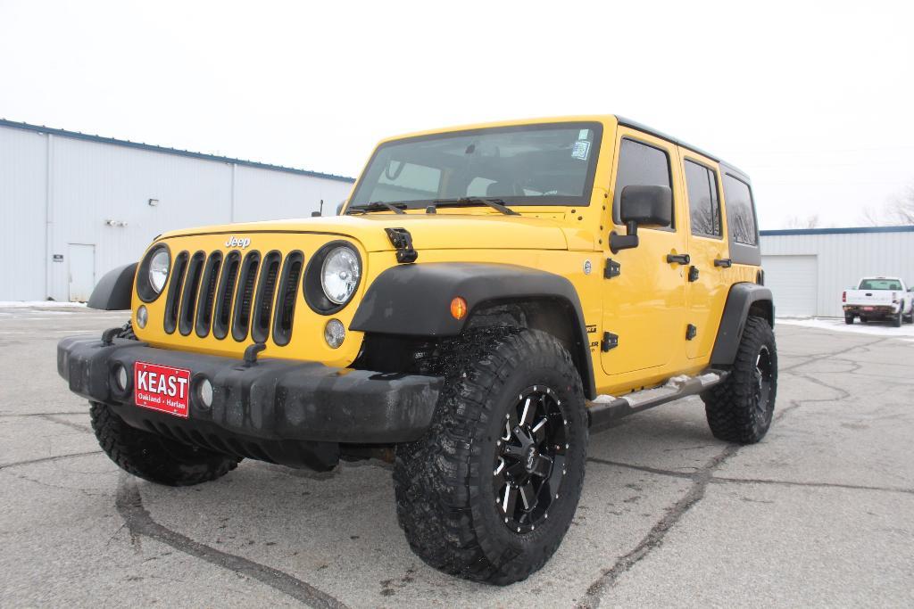 used 2015 Jeep Wrangler Unlimited car, priced at $18,495