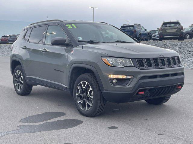 used 2021 Jeep Compass car, priced at $21,400