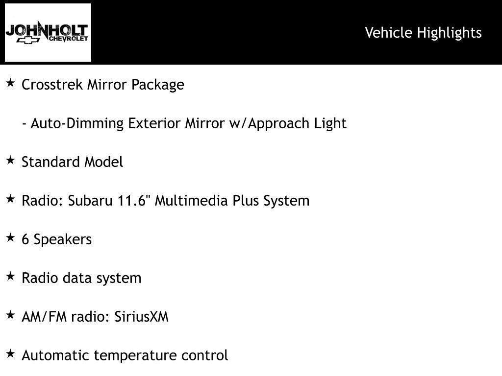 used 2025 Subaru Crosstrek car, priced at $33,997