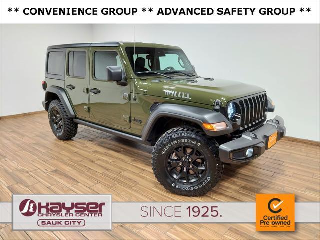 used 2022 Jeep Wrangler car, priced at $33,850