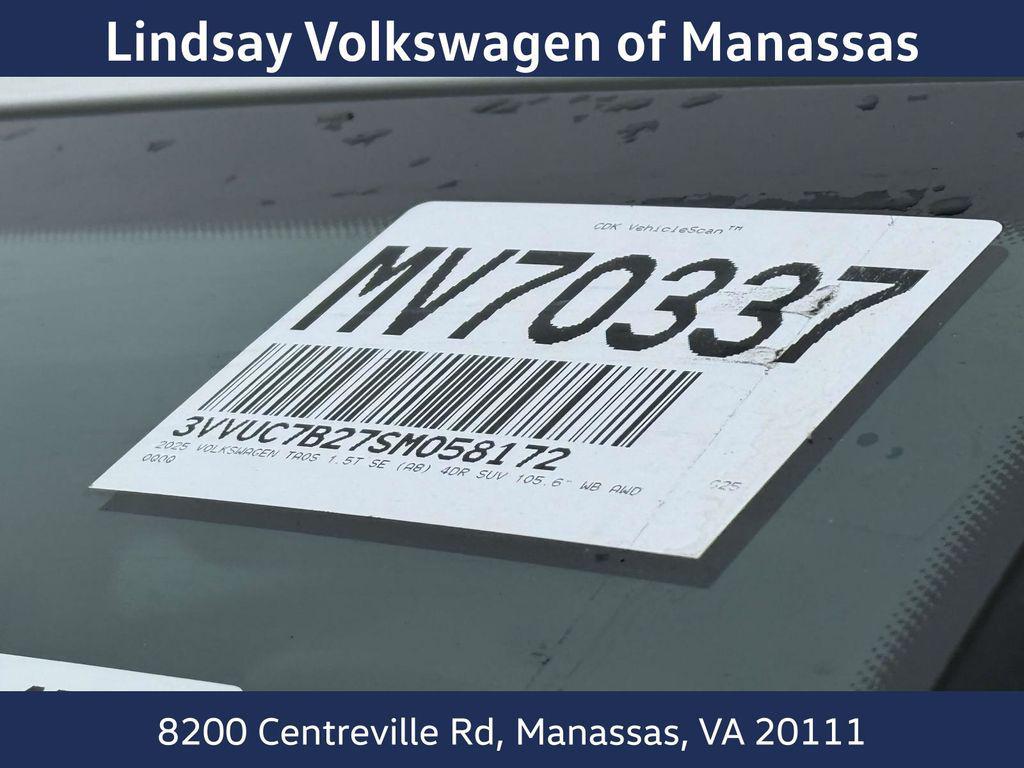 new 2025 Volkswagen Taos car, priced at $30,454