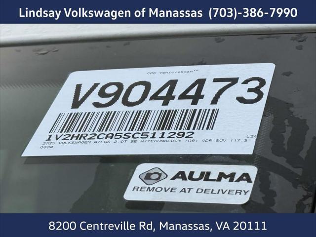 new 2025 Volkswagen Atlas car, priced at $43,058