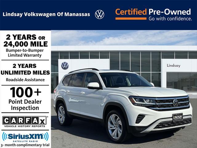 used 2021 Volkswagen Atlas car, priced at $26,997