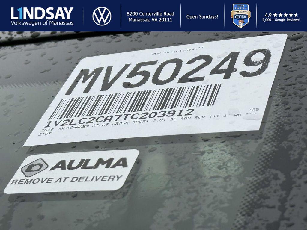 new 2026 Volkswagen Atlas Cross Sport car, priced at $40,276