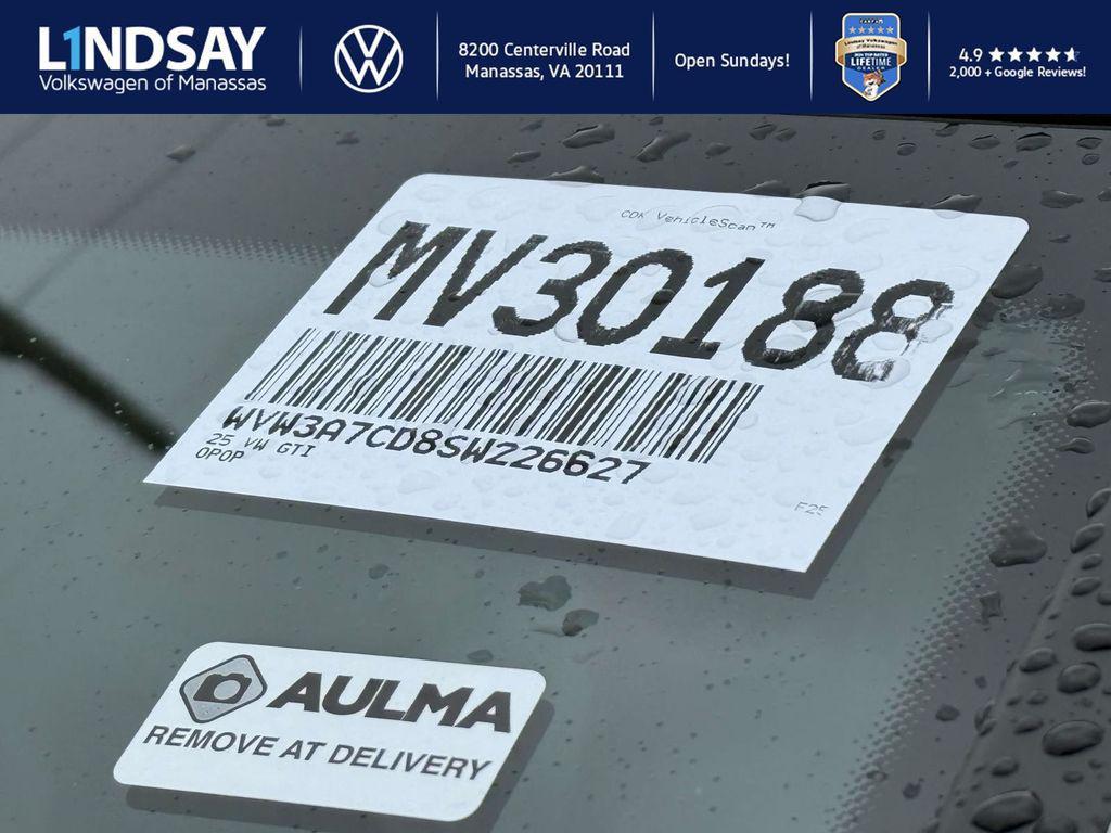 new 2025 Volkswagen Golf GTI car, priced at $39,279