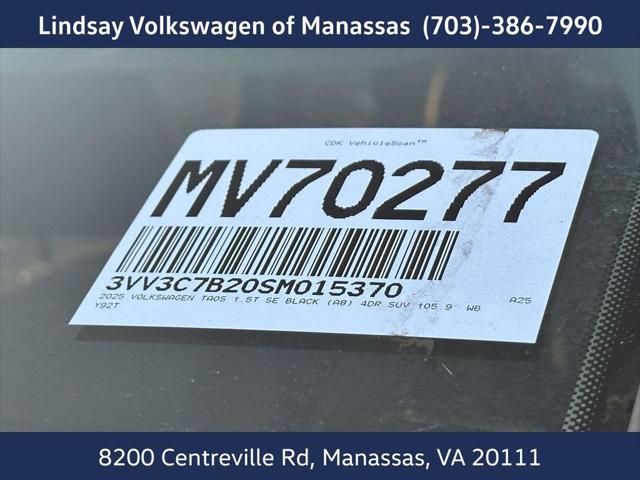new 2025 Volkswagen Taos car, priced at $31,423